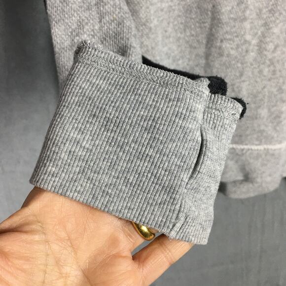 Free People Women's Grey Oversized Knit Cowl Neck Gorpcore Sweater Women's Sz XS - Picture 7 of 15